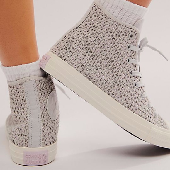 NWT, Converse Chuck Taylor All Star Crochet High Top Sneaker, SIZE 40 - Picture 2 of 11